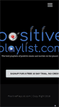 Mobile Screenshot of positiveplaylist.com